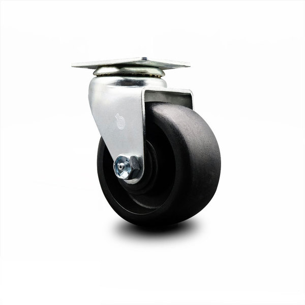 Service Caster 4 Inch Glass Filled Nylon Wheel Swivel Caster with Ball Bearing SCC-20S420-GFNB